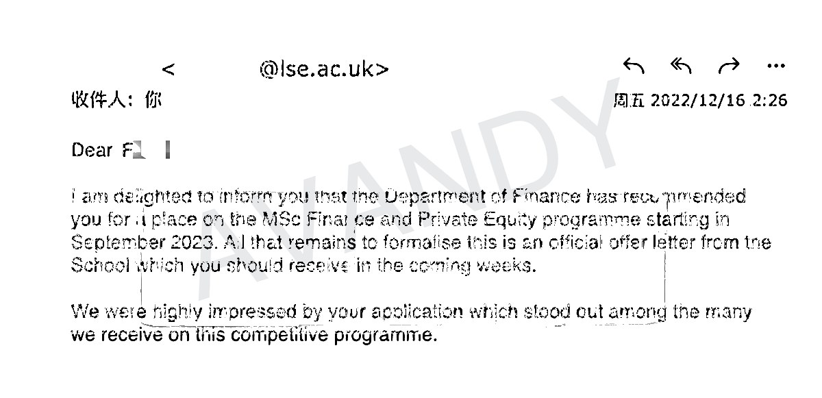 Documentación verificada de la oferta de MSc Finance and Private Equity en London School of Economics and Political Science